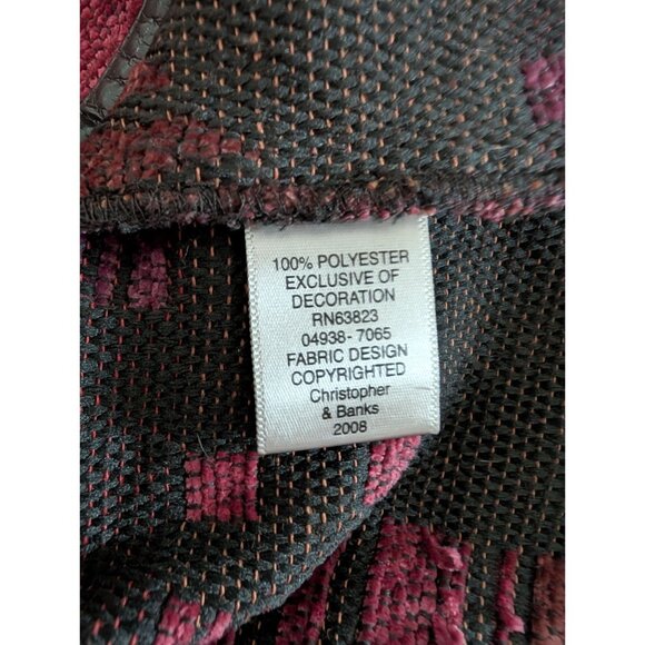 Christopher & Banks Womens Jacket Size XL Multicolor Patchwork Zipper Closure - Picture 7 of 9